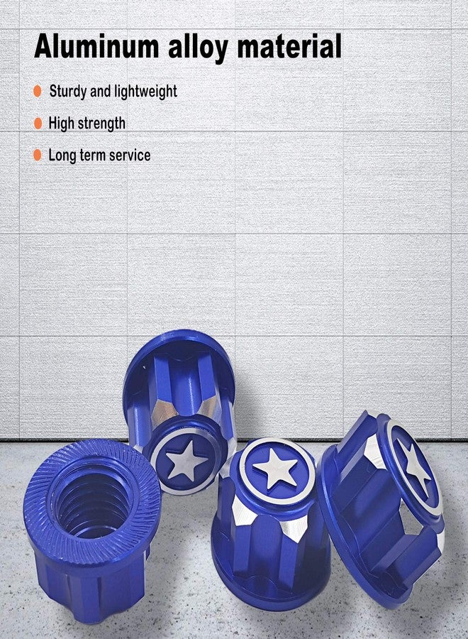 HOPLEX Aluminium Alloy Blue 17mm Hex Wheel Nut with Wheel hex Sleeve Wrench Tool for Traxxas X-Maxx/E-Revo/E-Maxx/Summit Monster Truck RC Vehicle Tires - Image 2